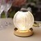 Clear 5 in Acrylic Crystal Ball TABLE LAMP USB Rechargeable LED Light